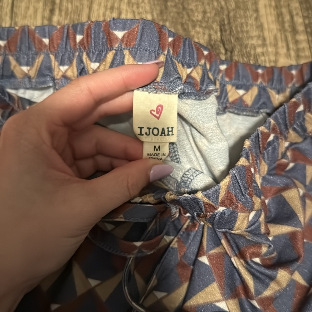 Geometric Patterned Pants - Picture 2 of 2